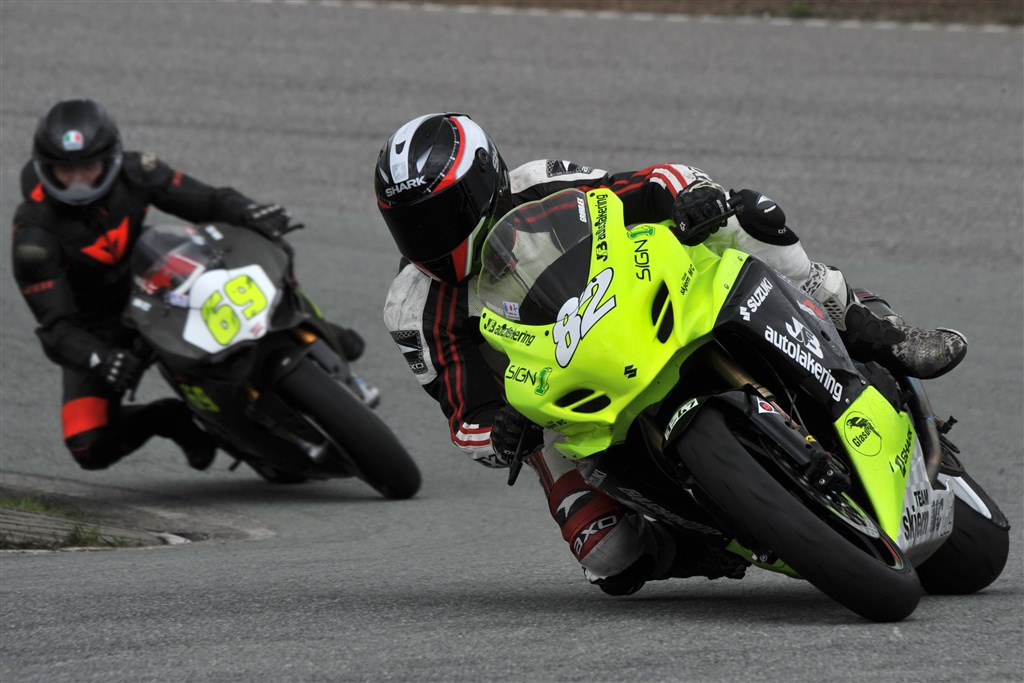 Morten Grønbæk (82) er en af de mange deltagere i den hurtige SuperBike-klasse, som starter på Padborg Park
(Foto: Morten Alstrup)